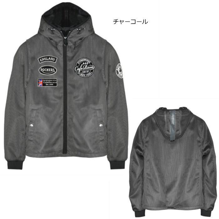 ACE CAFE バイクシースルーメッシュジャケット グレー ACE CAFE LONDON（エースカフェロンドン） 2026春夏モデル SS2603MJ