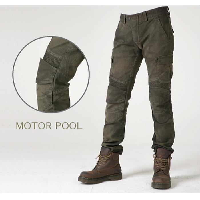 処分特価 uglyBROS UB0004 アグリブロス MOTOPANTS MOTORPOOL (Men's) カーキ バイク 男性用ライディングパンツ