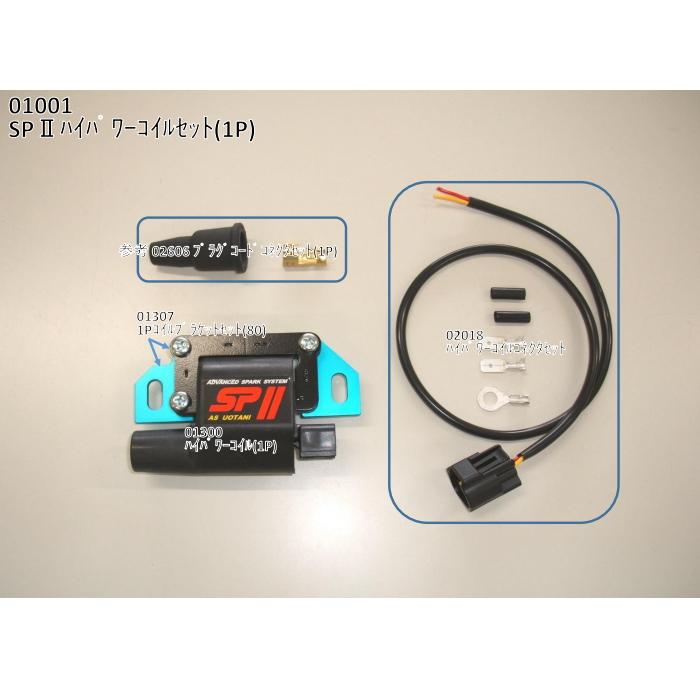 ASウオタニ 01001 SPII パワーコイルセット (1P) バイク 汎用イグニッションコイル 高性能点火システム｜roughandroad-outlet｜02