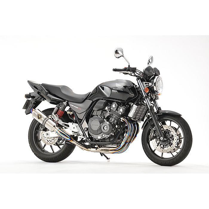 アールズギア WH34-S1ST CB400SF/SB (18-) ワイバンR フルエキゾースト マフラー シングル チタンポリッシュ バイク 政府認証 r's gear｜roughandroad-outlet｜02