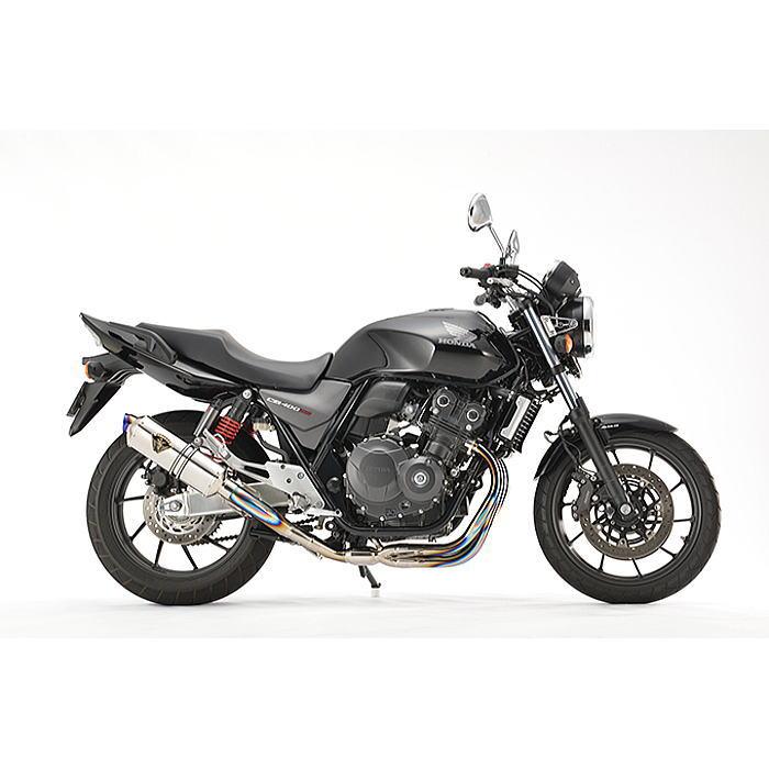 アールズギア WH34-S1ST CB400SF/SB (18-) ワイバンR フルエキゾースト マフラー シングル チタンポリッシュ バイク 政府認証 r's gear｜roughandroad-outlet｜03