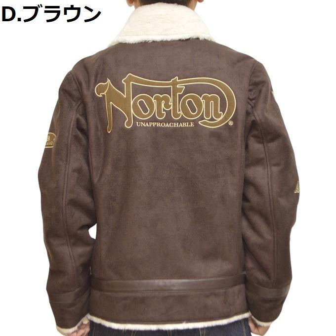 ノートン Norton 服 アパレル 233N1701B PUロゴ フェイク ムートン ジャケット バイカー ゴルフ ウェア アウター ブルゾン メンズ｜roughriders｜07