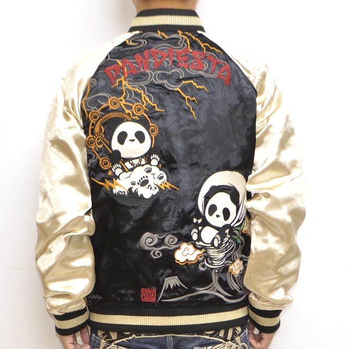 パンディエスタ ジャパン 592878 風雷熊猫 スカジャン × ネイティブ MA