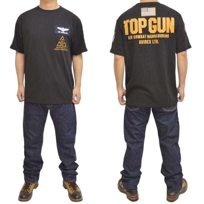 AVIREX アヴィレックス 783-3934013 半袖Tシャツ トップガン パッチ プリント Tシャツ TOP GUN PATCH PRINT アビレックス ロゴ ミリタリー トップス メンズ｜roughriders｜14