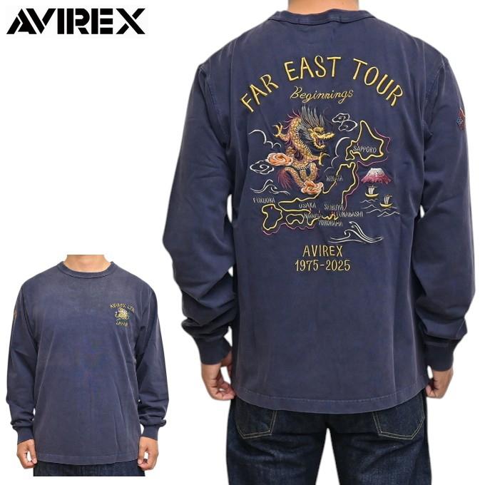 AVIREX（アヴィレックス） 783-5230032 ウォッシュド 長袖Tシャツ