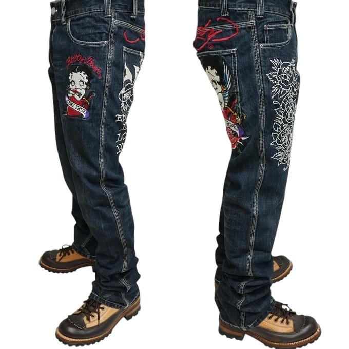 Ed Hardy エドハーディー ベティブープ BED-2506 デニムパンツ Ed Hardy エドハーディー ベティブープ BED-2506 デニムパンツ