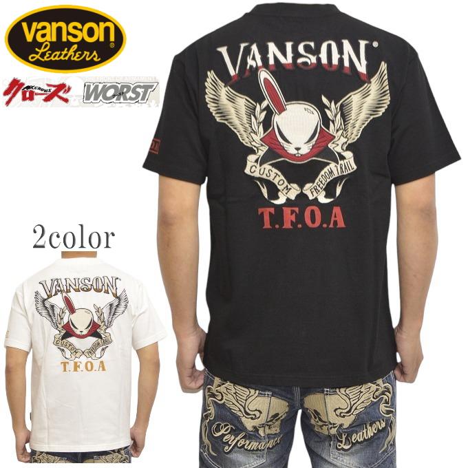 VANSON バンソン VANSON×クローズ WORST CRV-2305 半袖Tシャツ 天竺 