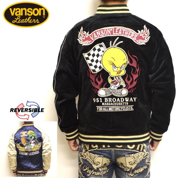 激安店舗 ルーニーテューンズ Vanson バンソン スーベニアジャケット スカジャン Vanson バンソン Ltv 26 アウター トゥイーティー リバーシブル スーベニアジャケット スカジャン レーヨン ジャケット Www Affaires Sociales Gouv Cg