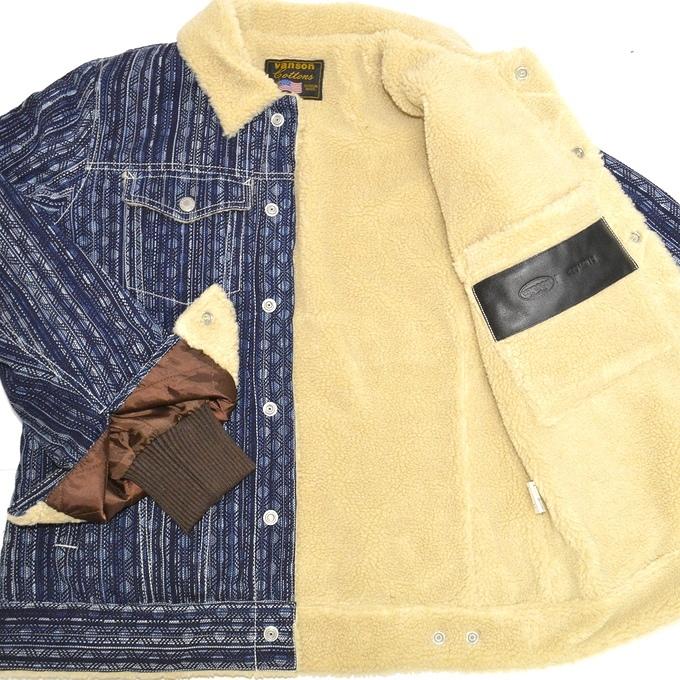 VANSON（バンソン） VANSON NVJK-2006 刺し子×ボアジャケット メンズ