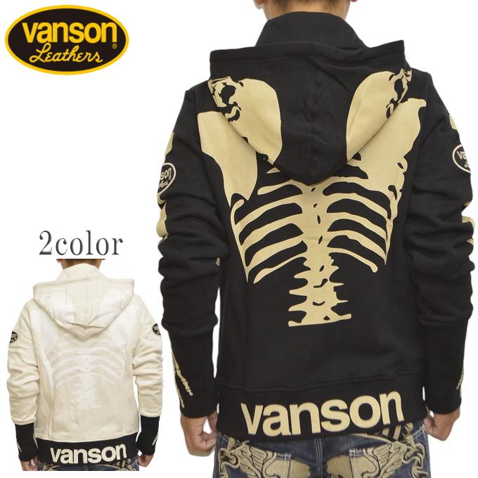 VANSON（バンソン） VANSON NVSZ-2211 裏毛ボーンスタンドカラー
