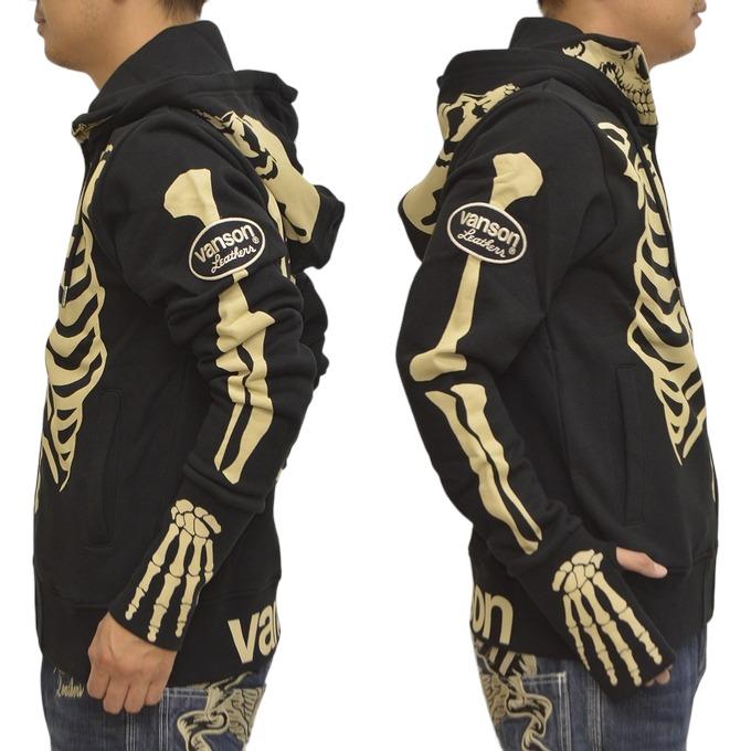 VANSON（バンソン） VANSON NVSZ-2211 裏毛ボーンスタンドカラー