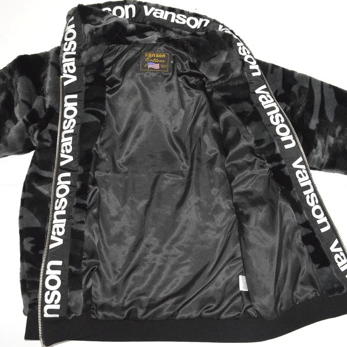 VANSON（バンソン） VANSON NVSZ-2220 ファー ジップ ジャケット ボア