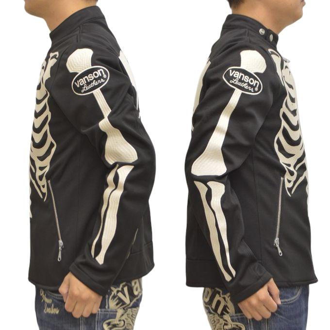 VANSON バンソン レザー 切替スタジャン バイカー ライダース 本革