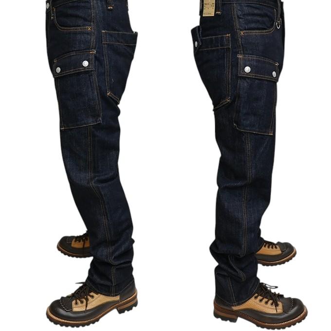児島ジーンズ KOJIMA GENES RNB-1127 デニムカーゴパンツ インディゴ