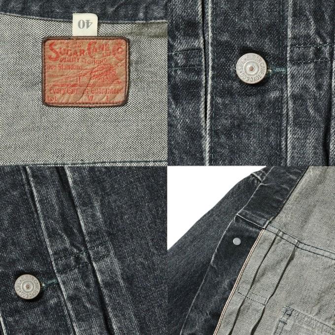 SUGAR CANE シュガーケーン SC15650H 14.25oz ブラック デニム