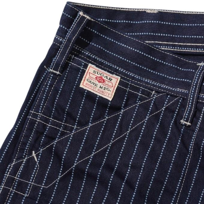 SUGAR CANE シュガーケーン SC40786 ストライプ ウォバッシュ パンツ