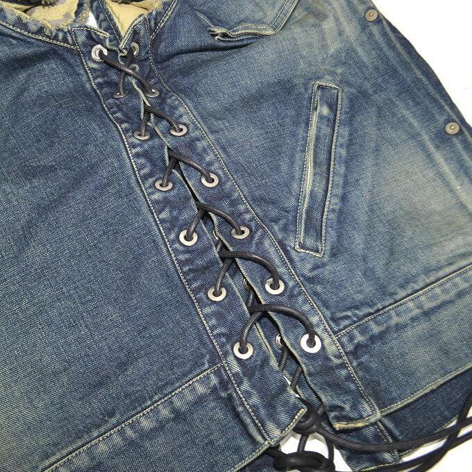 SKULL FLIGHT スカルフライト サイドジップベスト ダメージ