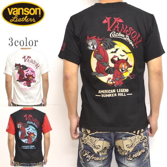 VANSON（バンソン） VANSON TOM and JERRY TJV-2312 半袖Tシャツ 天竺