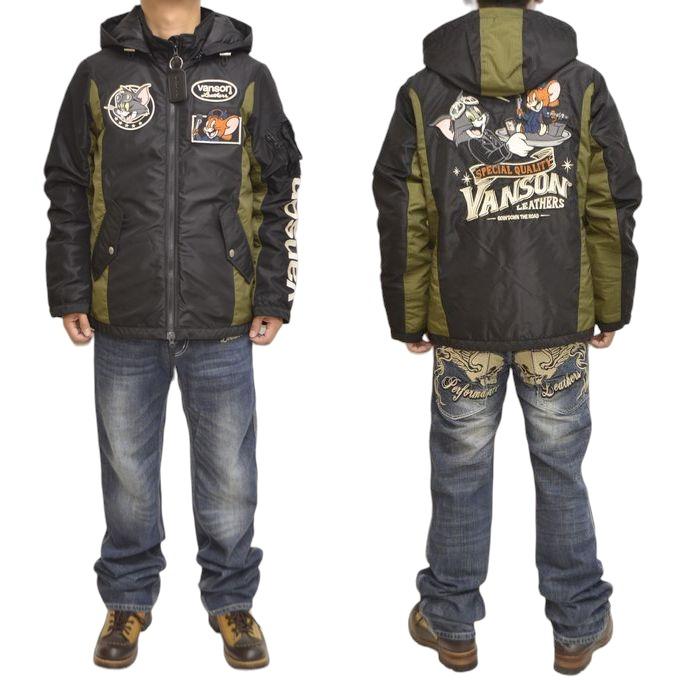 VANSON（バンソン） トムとジェリー TJV-2341 切替ナイロン ジャケット