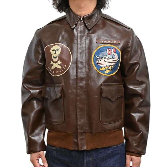 TOYS McCOY ホースハイド A-2レザージャケット シールブラウン 36 TOYS McCOY ホースハイド A-2レザージャケット シールブラウン 36