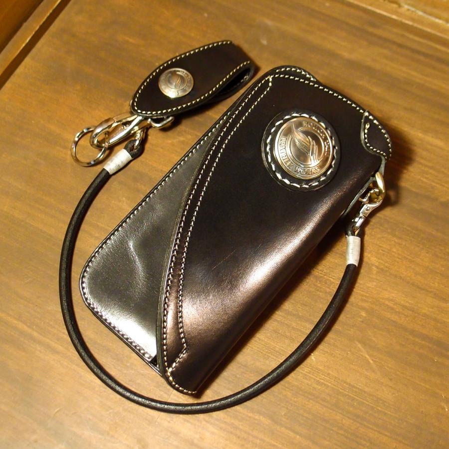 シースデュラブル ロングウォレット Bタイプ ブラック ○ バイカーズ