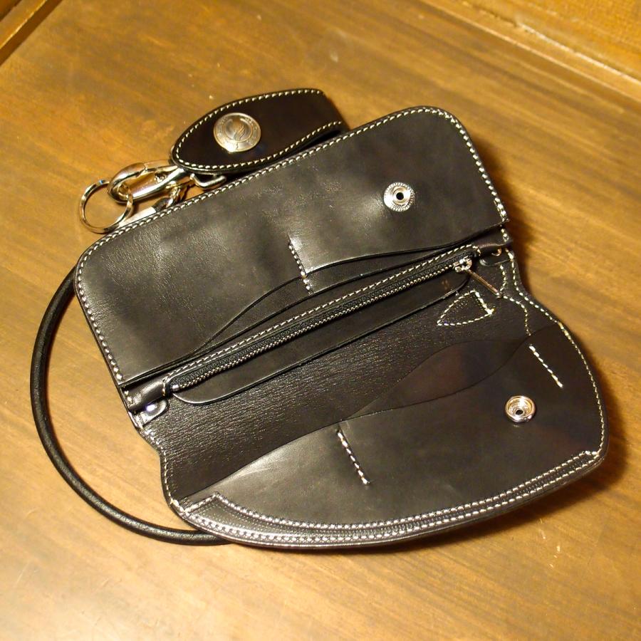 シースデュラブル ロングウォレット Bタイプ ブラック ○ バイカーズ