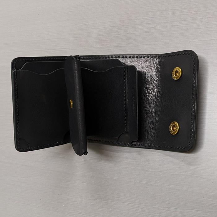 トラッカー】 ミ二ウォレット ブラック ○ 小さい財布 革財布 トラッカー】 ミ二ウォレット ブラック ○ 小さい財布 革財布