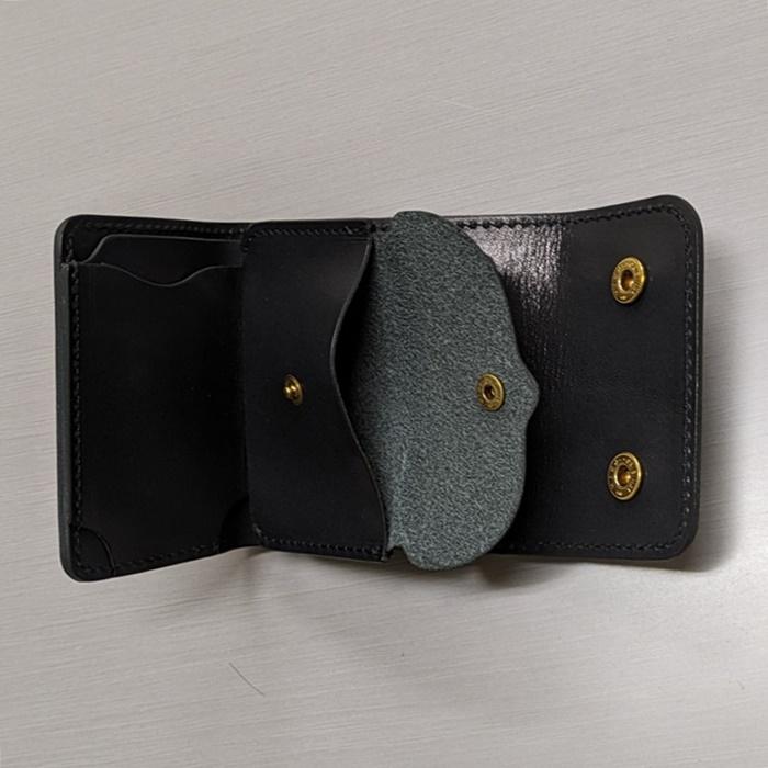 トラッカー】 ミ二ウォレット ブラック ○ 小さい財布 革財布 トラッカー】 ミ二ウォレット ブラック ○ 小さい財布 革財布