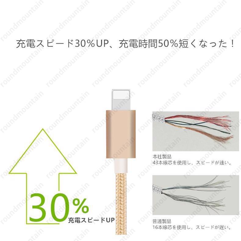 iPhoneケーブル 1.5m 急速充電 データ転送 ケーブル USBケーブル iPad iPhone用 充電ケーブル XS Max XR X｜roundmountain｜16