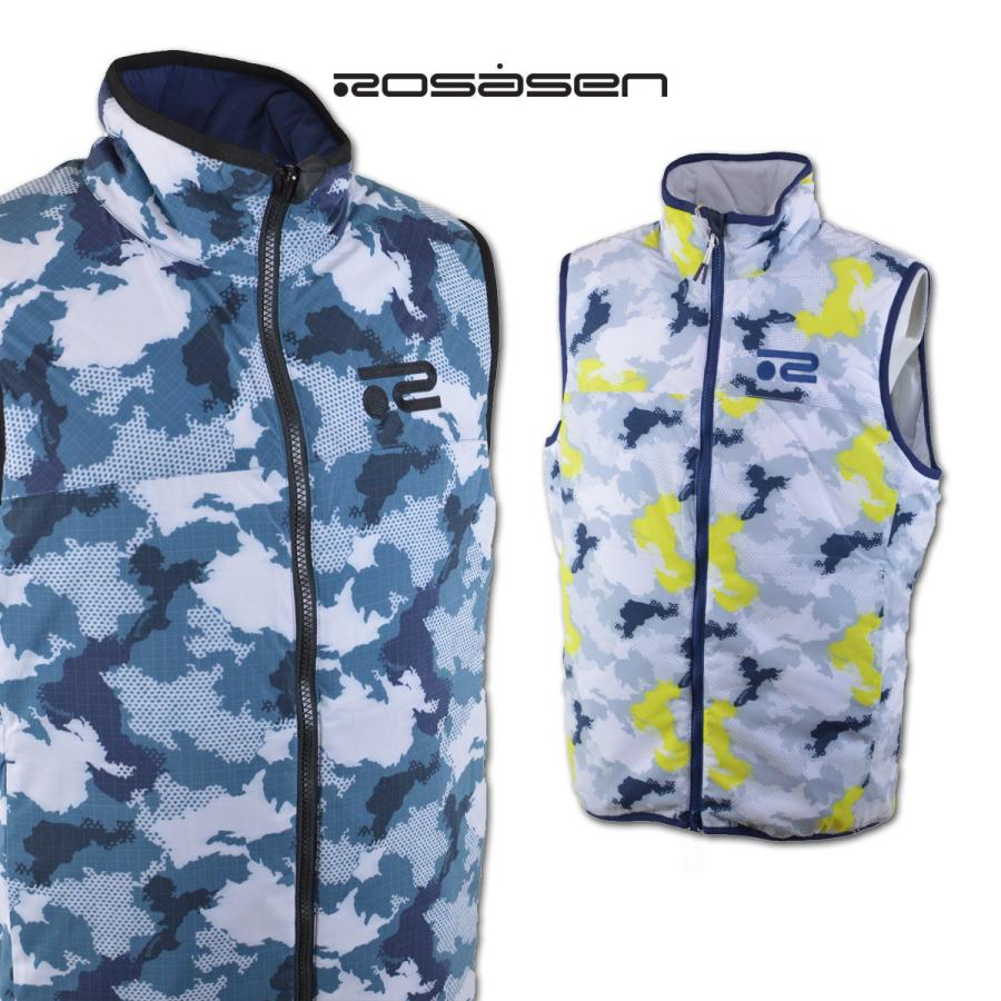 Rosasen（ロサーセン） ベストブルゾン メンズ ゴルフウェア 秋冬用 紺