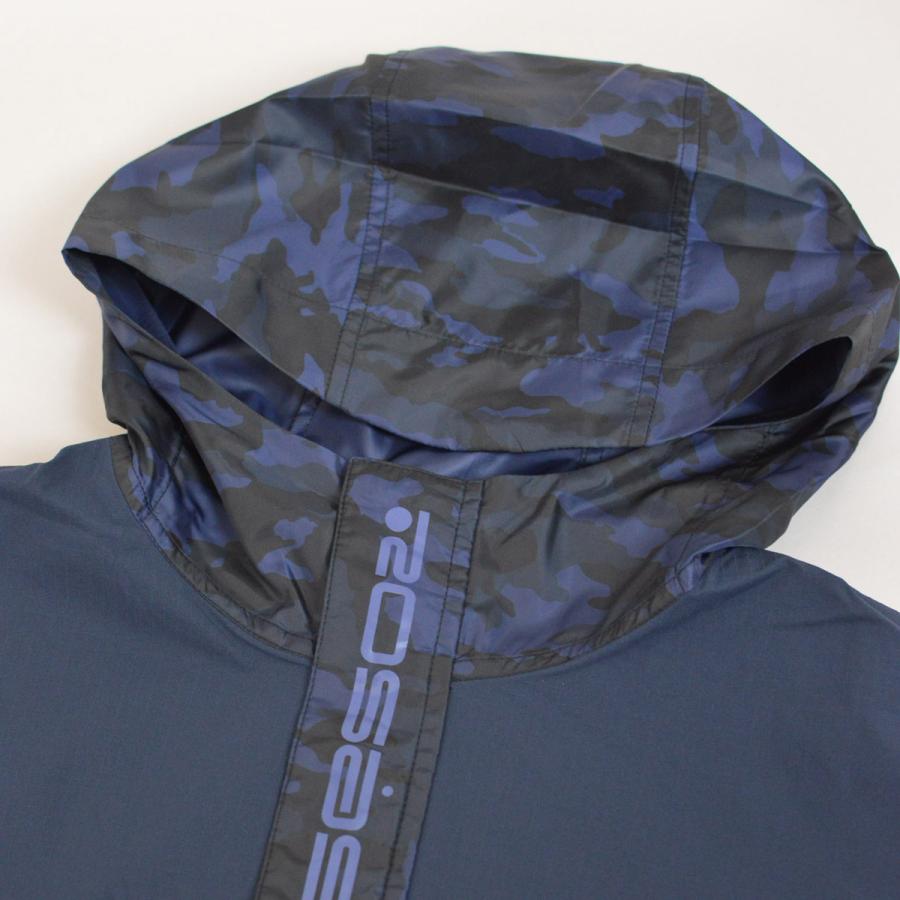 ROSASEN Mサイズ マイクロ生地パーカー Rosasen ロサーセン パーカー メンズ ROSASEN ゴルフウェア 秋冬