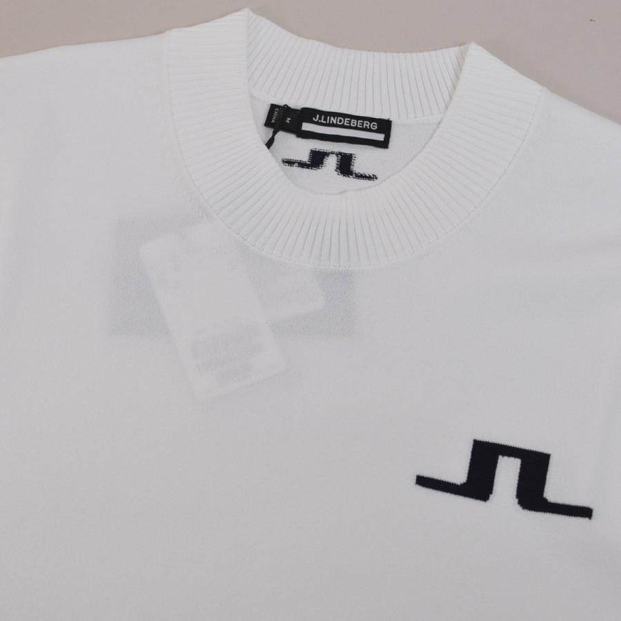 J.リンドバーグ セーター ニット メンズ ゴルフ ゴルフウェア J.LINDEBERG 春夏用 白 M L 071-11313-004の画像
