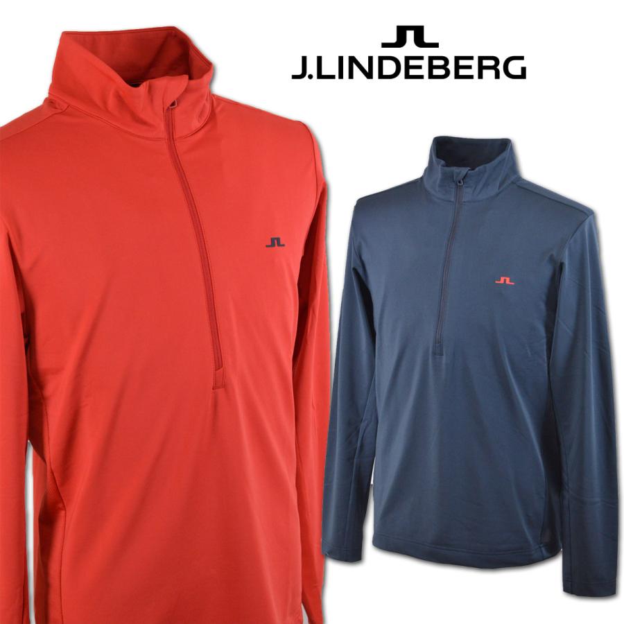 J.LINDEBERG ジェイリンドバーグ　ハーフジップ 長袖シャツ　メンズ J.LINDEBERG J.リンドバーグ 長袖ハーフジップシャツ メンズ