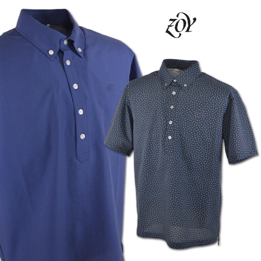 ZOY（ゾーイ） 半袖ポロシャツ メンズ ゴルフウェア アウトレット 紺