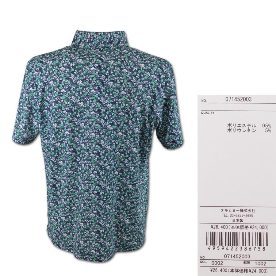 ZOY（ゾーイ） 半袖ポロシャツ ゴルフウェア メンズ 紺 グレー M L