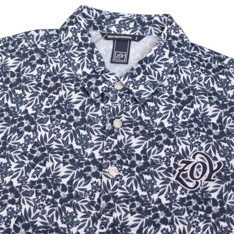 ZOY（ゾーイ） 半袖ポロシャツ 紺 グレー メンズ ゴルフウェア 春夏用
