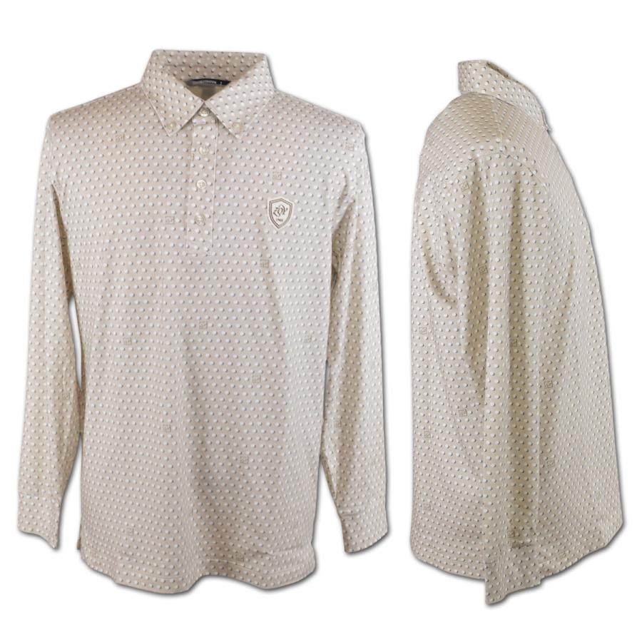 ZOY（ゾーイ） 長袖ポロシャツ ポロ ドット ゴルフ ゴルフウェア