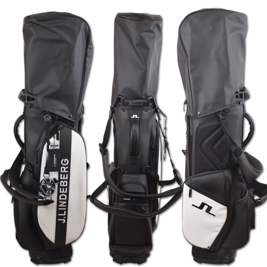 ジェイリンドバーグJLINDEBERG キャディバッグ ブラックキャンバス 軽量 ジェイリンドバーグJLINDEBERG コラボ キャディバッグ 男女兼用