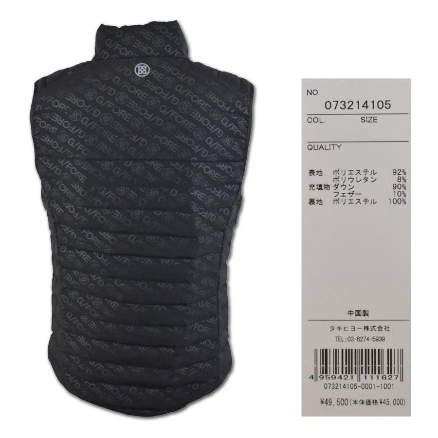 ジーフォア メンズ ダウンベスト (M)(L) ゴルフウェア G/FORE G FORE