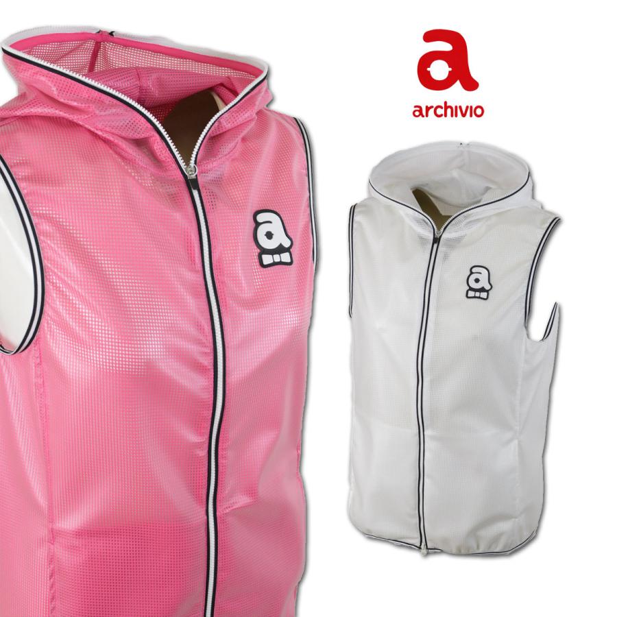 【新品】archivio レディース ベスト 36 グレー/ピンク archivio（アルチビオ） アウトレット ベスト レディース 春夏用 白