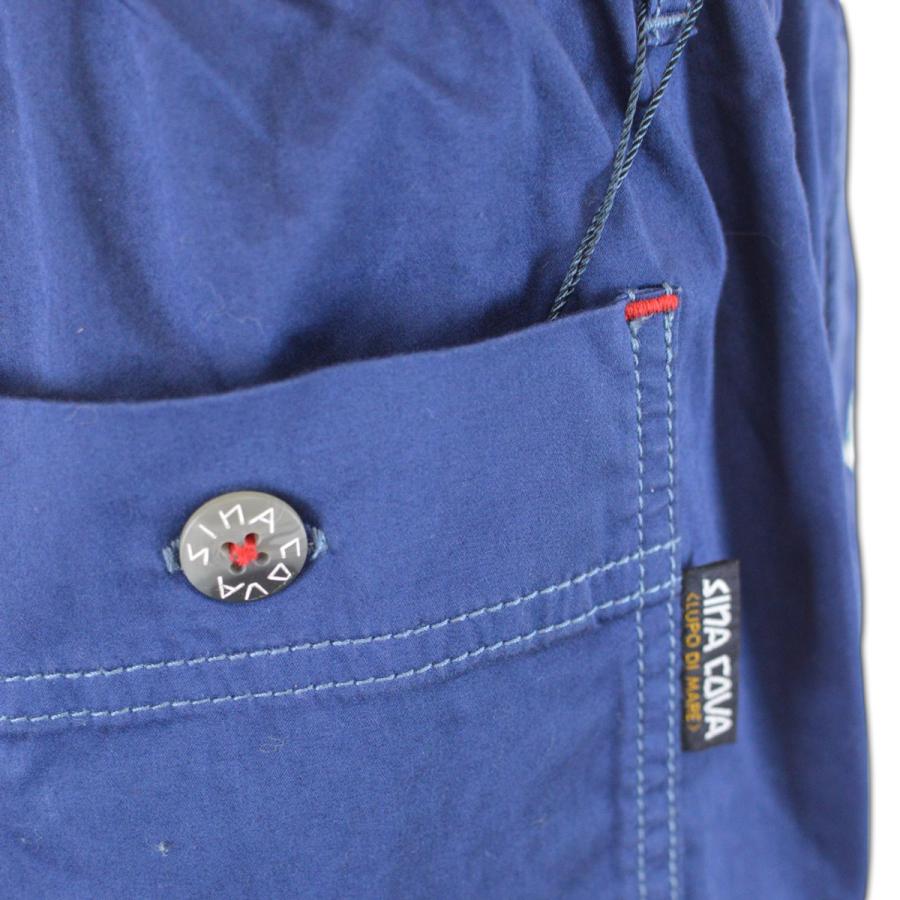 SINA COVA ネイビー コーデュロイパンツ 刺繍デザイン ⭐︎ポロラルフローレン⭐︎ 総柄 コーデュロイパンツ ネイビー