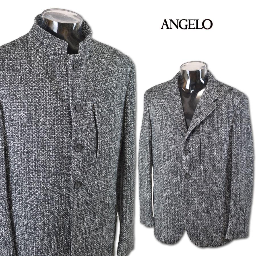 ANGELO アンジェロ ジャケット メンズ 秋冬用 黒 M L LL 25-4105-04-05 