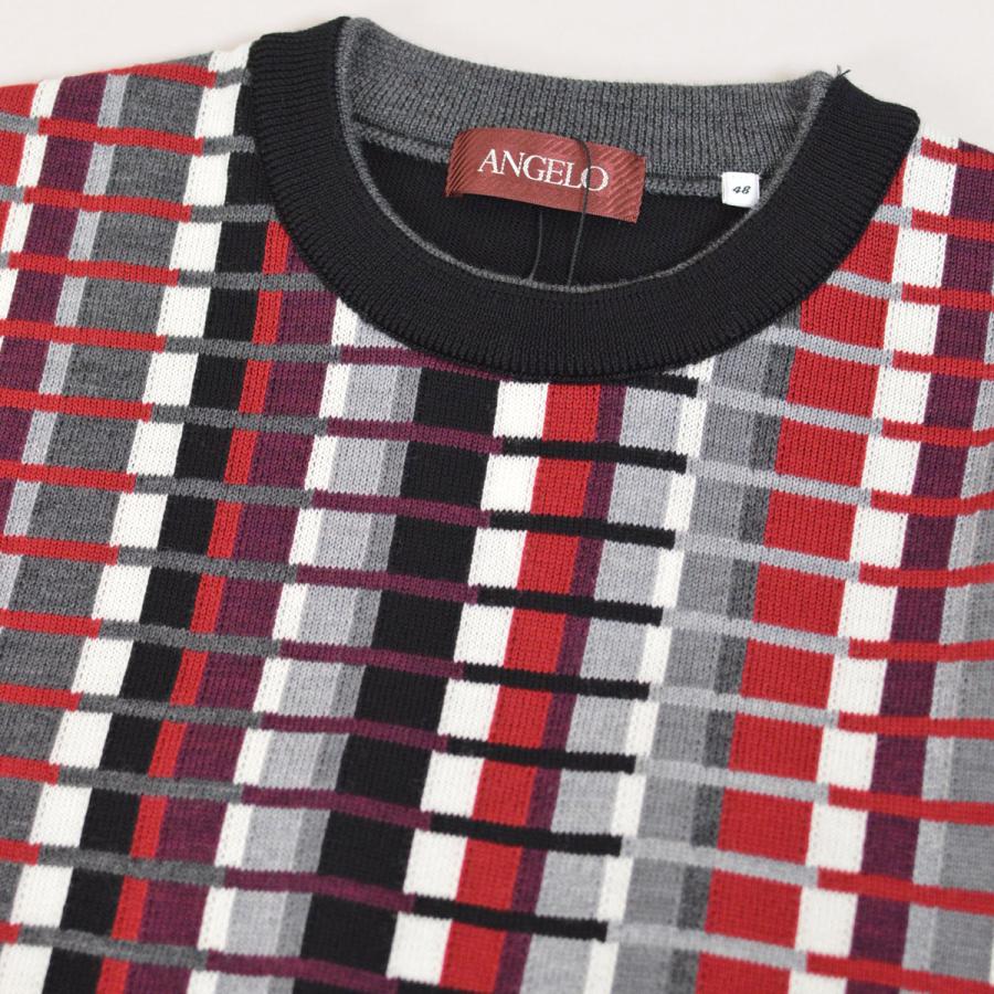 ANGELO アンジェロ セーター メンズ 秋冬用 黒 L LL 25-7001-04-05 