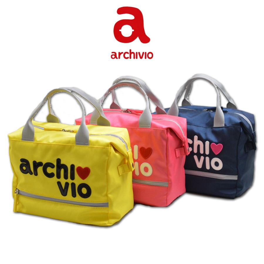 archivio（アルチビオ） カートバッグ レディース 紺 イエロー ピンク