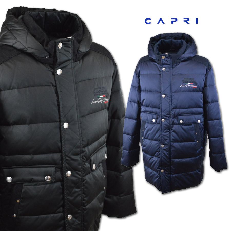 capri カプリ メンズ ダウンジャケット ハーフコート (M)(L)(LL capri カプリ メンズ ダウンジャケット ハーフコート (M)(L)(LL