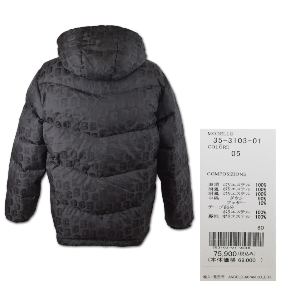 ビビコ BBCO ダウンジャケット メンズ ブルゾン 防寒 アウター 秋冬用 黒 M L LL 35-3103-01-05の画像