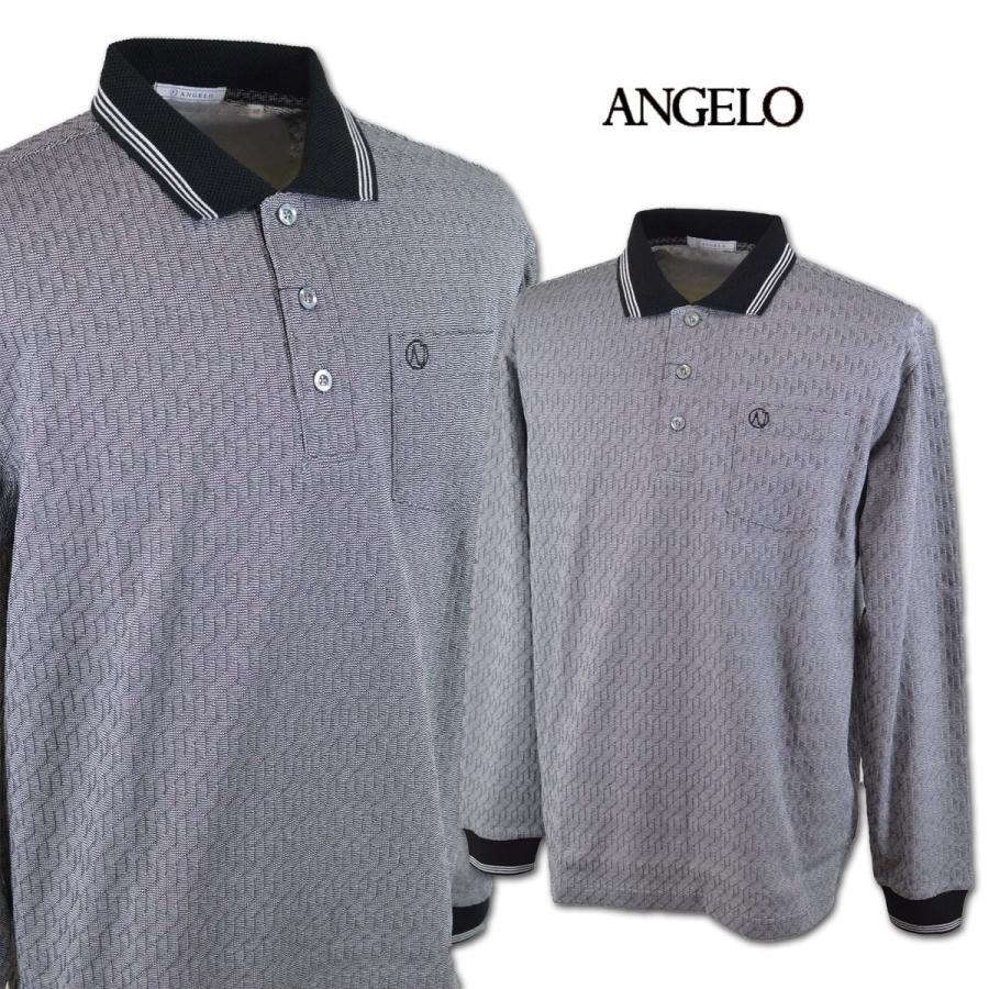ANGELO（アンジェロ） 長袖ポロシャツ メンズ 春夏用 アンジェロ 