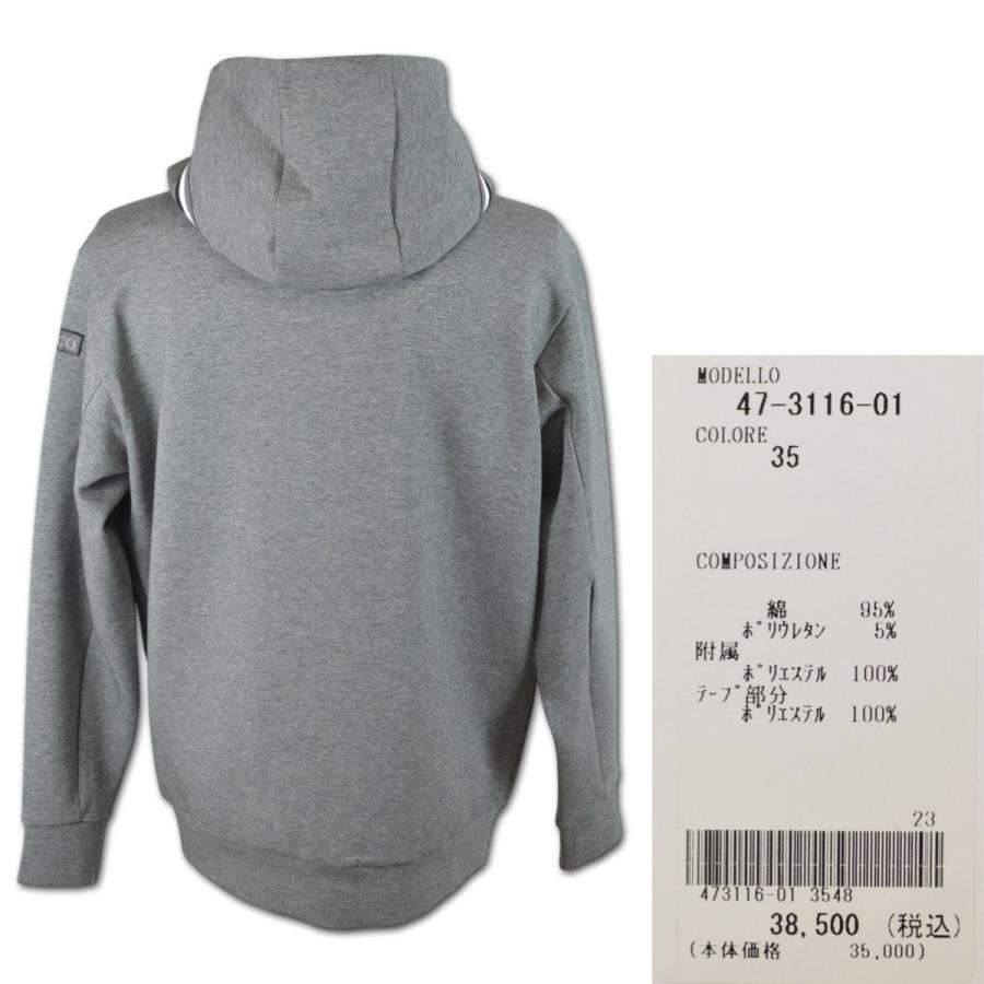 ビビコ BBCO パーカー ダンボールニット メンズ スウェット 秋冬用 グレーM L LL 45-6502-01s-35_2