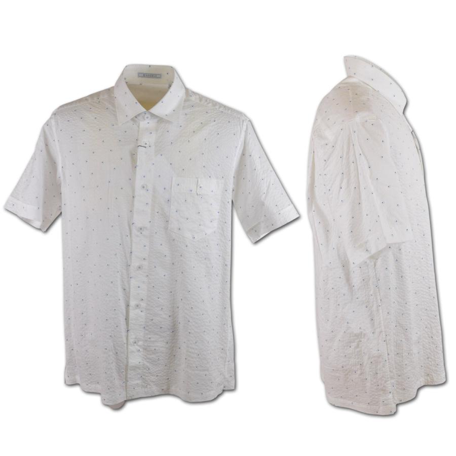 ANGELO（アンジェロ） 半袖シャツ メンズ 春夏用 白 L LL 51-2003-04