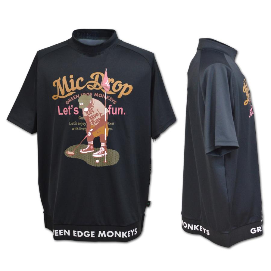 グリーンエッジモンキーズ 半袖ハイネック ゴルフ ゴルフウェア メンズ M L LL 白 黒 イエロー RIBBED HEM MOCK NECK GREEN EDGE MONKEYS 60353003 |  | 04
